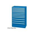 Lista International Lista 40-1/4"W  Cabinet, 12 Drawer, 174 Compart - Bright Blue, Keyed Alike XSHS1350-1201BBKA